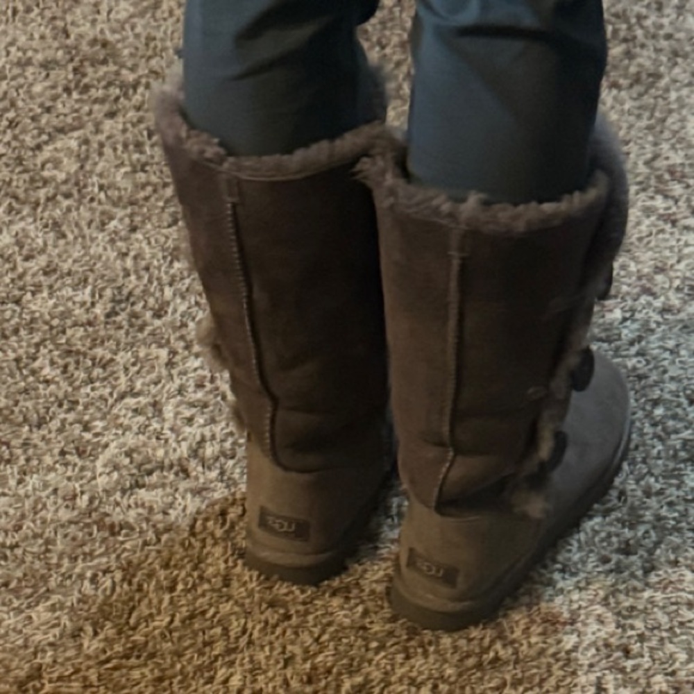 UGG Charcoal grey Buttoned Winter Boots - Picture 4 of 10